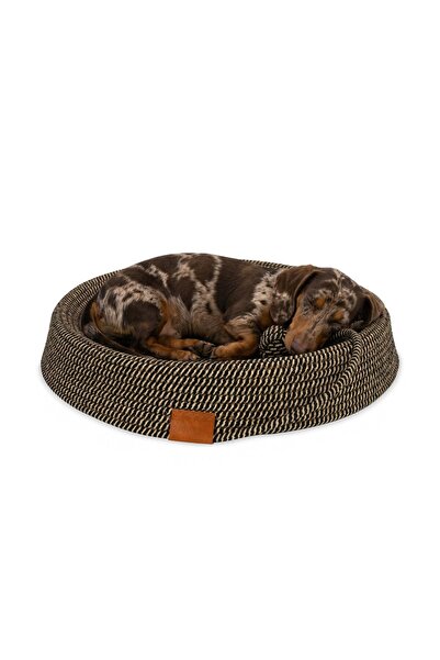 Carinio Culcus pentru animale Nesti Tail, lucrat manual din bumbac, cu minge ...
