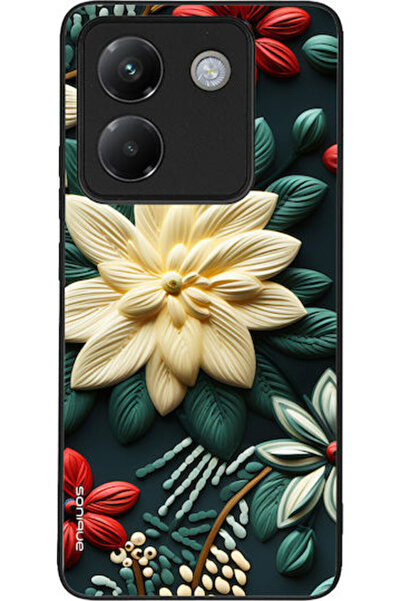 Other Θήκη Sonique Σειράς 3D Λουλουδιών για Xiaomi Poco M7 Pro 5G Πράσινη