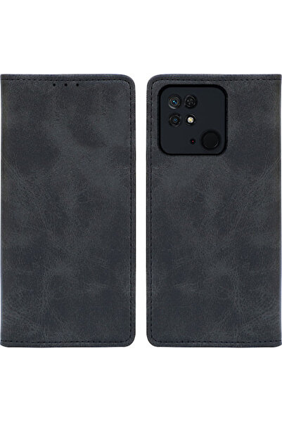 Other Sonique Vintage Wallet Synthetic Leather Black (Redmi 10C)