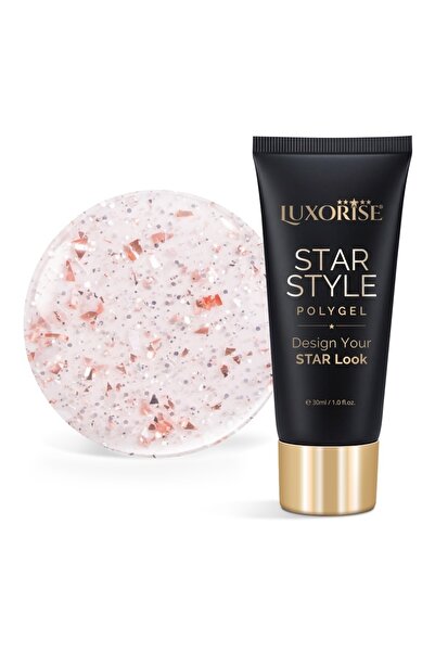 LUXORISE Polygel STAR STYLE - Colecția STAR VIBE, Champagne Pop, 30ml