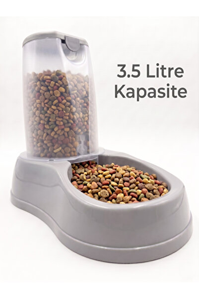 Tasma Market Hazneli Otomatik Kedi Köpek Mama Kabı - Akıllı Damacana 3500 ML