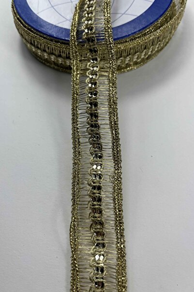 Hobigram Gold File Lunavera Simli Dekoratif Şerit Kurdele 1 Metre
