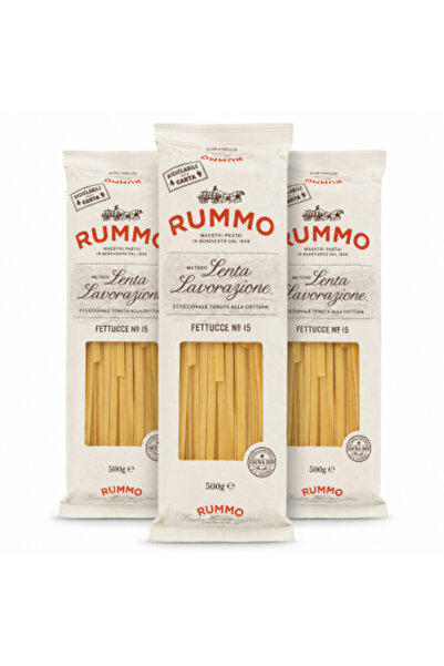 Rummo Set de 3 x Fettucce Nr. 15 tipuri de paste, 500 g, paste din grâu dur, ...