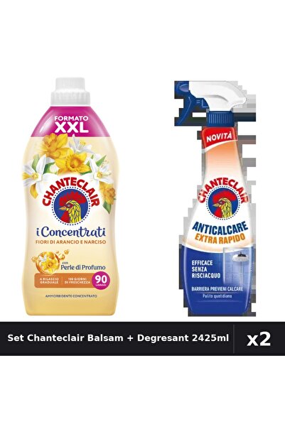 Chanteclair Set 2 Balsam Rufe 1800ml + Degresant Anticalcar 625ml - Curatenie