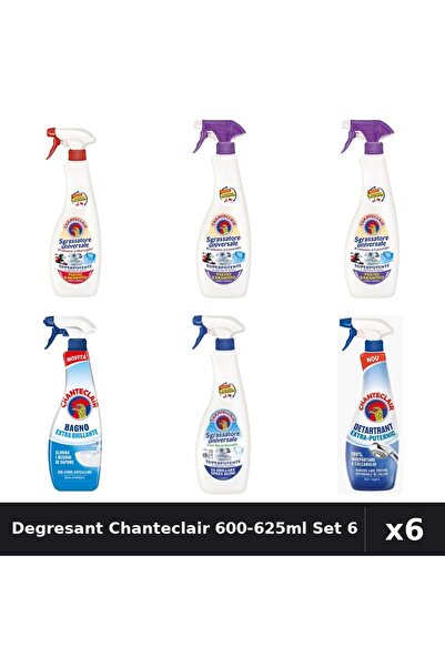 Chanteclair Set 6 Degresant Universal 600-625ml - Marsilia, Lavanda, Mosc, Bi...
