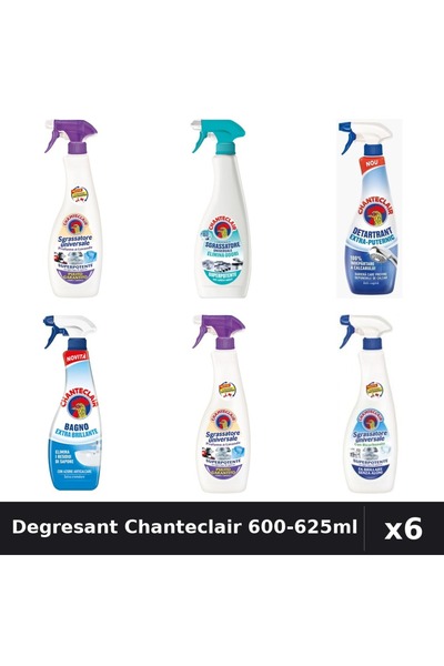 Chanteclair Set 6 Degresant Universal 600-625ml - Lavanda, Anti-Miros, Mosc A...