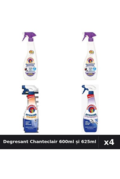 Chanteclair Set 4 Degresant Universal 600ml + Anticalcar 625ml - Lavanda, Mos...