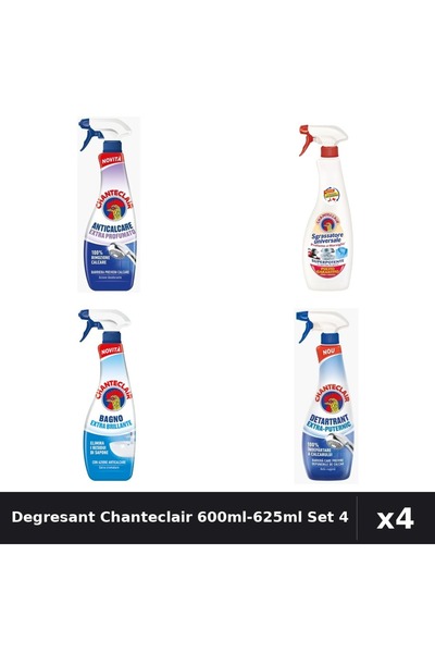 Chanteclair Set 4 Degresant 600ml-625ml - Anticalcar, Marsilia, Detartrant - ...
