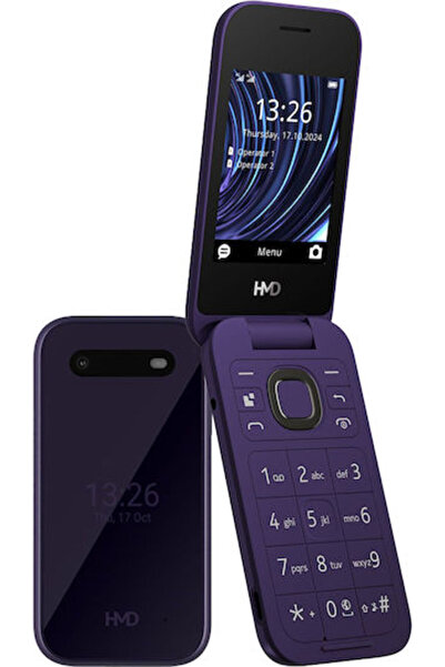 Hmd 2660 Αναδιπλούμενο Κινητό Διπλής SIM με Μεγάλα Κουμπιά (Γαλλική έκδοση) Μωβ