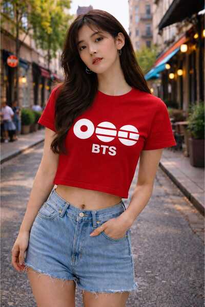 puolikuu Arirang World Tour Bts Printed Crop Tshirt