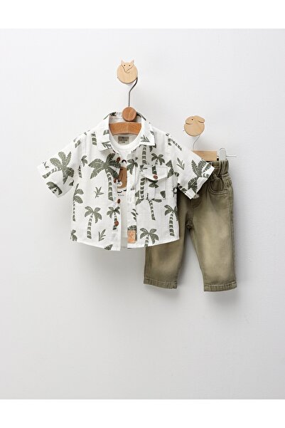 MiniKids Set premium Summer palmier verde
