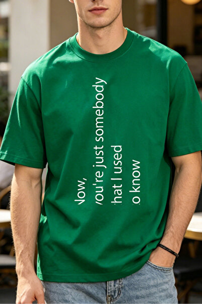 Fleck Casual Style T Shirts For Men With Now Youre Just Somebody That I Used ...