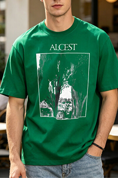 Fleck تي شيرتات كاجوال للرجال من Alcest Forest Art تي شيرتات مطبوعة للرجال