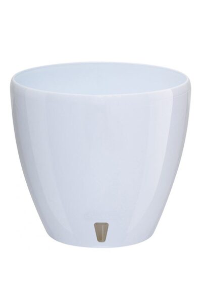 Floraria Tria's Ghiveci Deco Twin Alb 1.5 L ( 13 cm)