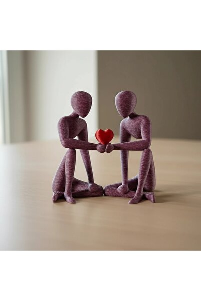 OEM Decorative Set of Minimalist Human Figures with Heart Symbol