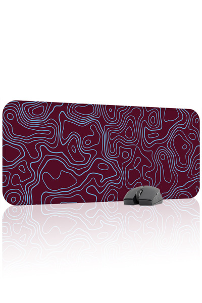 mousepad bastir Albastru Bordeaux 70x30 XL Mouse Pad pentru jucători de gamin...
