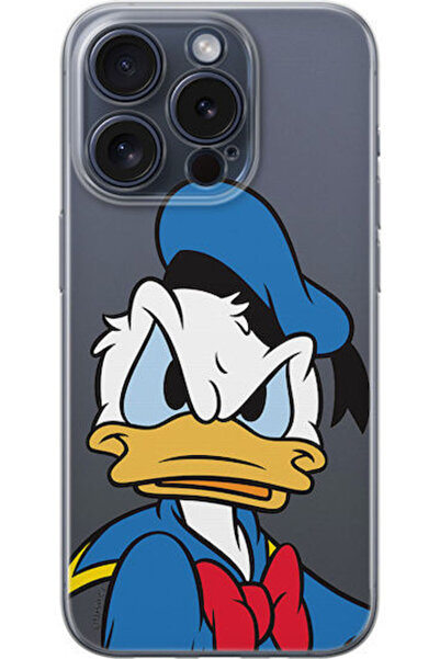 Disney Θήκη Apple iPhone 15 Pro Διαφανής με Μερικό Τύπωμα Ντόναλντ Θυμωμένο Σ...