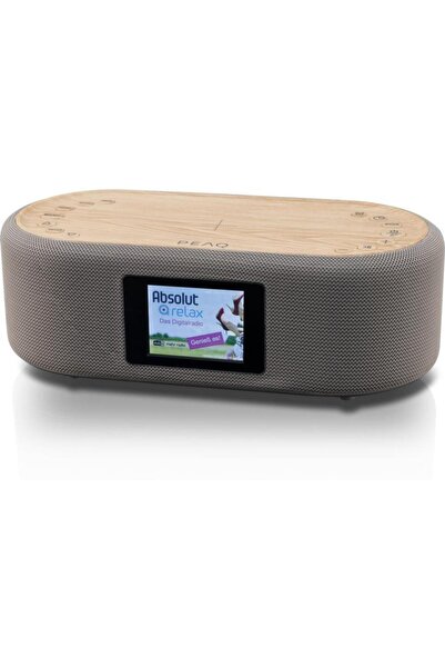 PEAQ PCR 120BT-W-2 radio cu ceas DAB+ wireless gri deschis