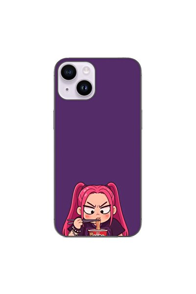OEM Husa compatibila cu Apple iPhone 14 Silicon Gel Tpu Model KPop Demon Hunt...