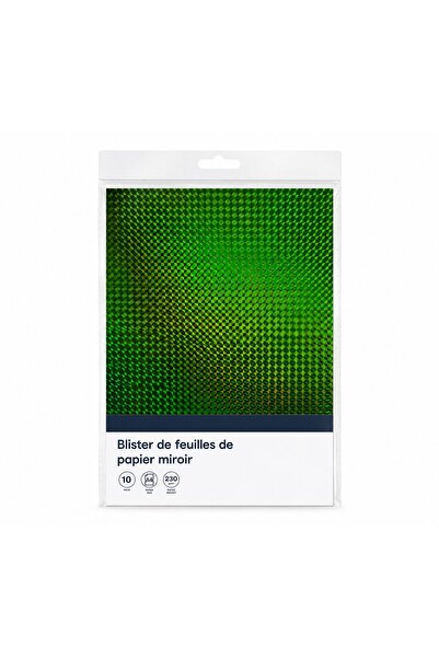 OEM Set 10 coli hârtie oglindă holografică multicolore diverse modele A4 – 23...