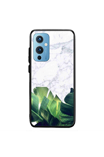 Other Oneplus 9 5G Marble Laves Black Glossy Θήκη