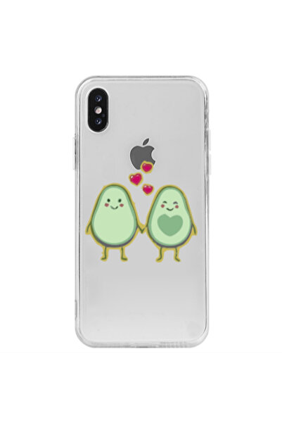 Other Apple iPhone Xs Max Avocados Transparent Silicone TPU Θήκη