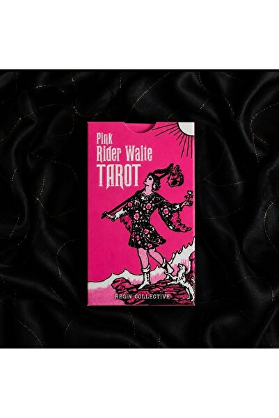 studyosercan2 Tarot Pink Rider Waite Tarot Kart Destesi-Özel Tasarım Kese hed...
