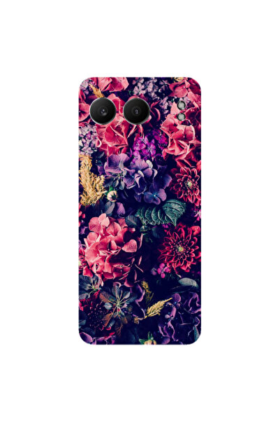 Other Oneplus Nord 4 Purple and pink flowers Transparent Silicone TPU Θήκη