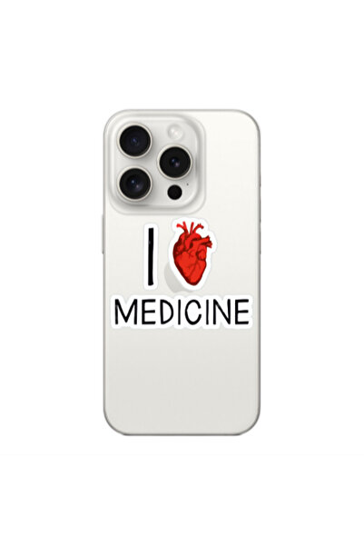 Other Apple iPhone 15 Pro I Love Medicin Transparent Silicone TPU Θήκη