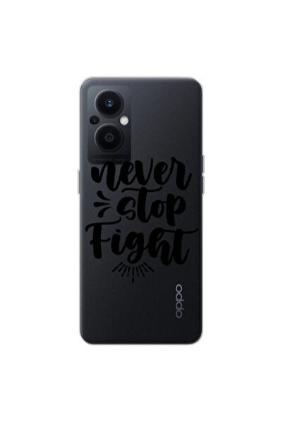 Other Oppo Reno 7 Lite Never stop fight Transparent Silicone TPU Θήκη