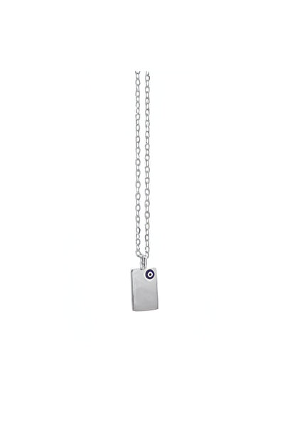 Prince Κολιέ Ασήμι 925 πλακέτα με μάτι 42-45cm 490-1M