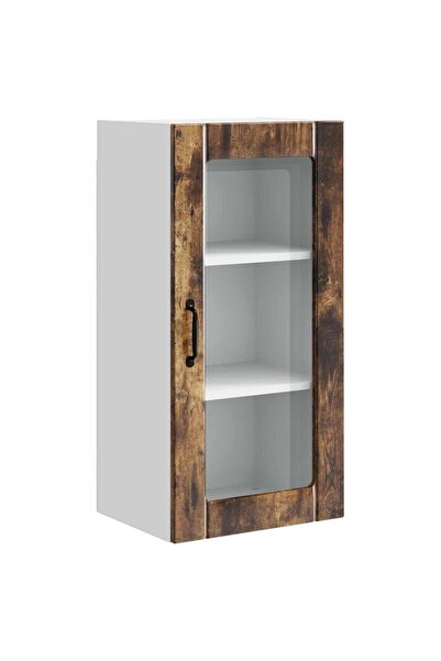 vidaxl Dulap de bucătărie Stejar fumuriu 40 x 31 x 80 cm Lemn compozit