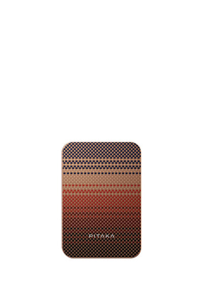 PITAKA Tactile Woven Qi2 MagSafe Aramid Kahverengi 5000mAh Powerbank 15W