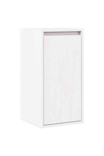 vidaxl Dulap de perete, alb, 30x30x60 cm, lemn masiv de pin