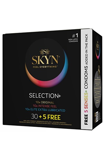 SKYN Prezervative fără latex din poliisopren – 35 de prezervative diferite