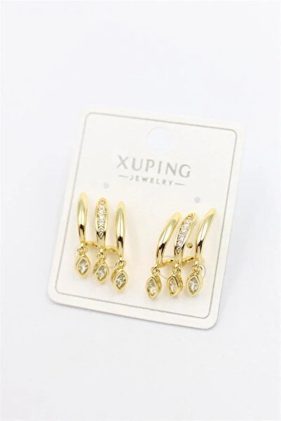 Marsilyan Nvdn- Ieg - Multi-Look Stone Earrings - Gold Iegrs-Nvdn1