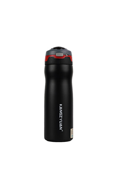 KANGZYUAN Thermal Bottle, Black, 600 ML