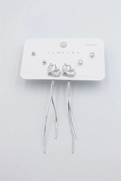 Marsilyan Nvdn- Ieg - Multiple Set Earrings - Silver Iegrs-Nvdn1