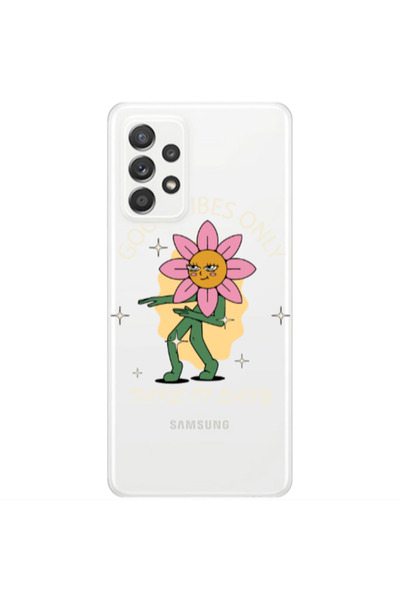 Other Samsung A53 Good Vibes Only Transparent Silicone TPU Θήκη
