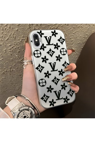 Hontinga iPhone X Uyumlu Silikon Kenar Sert Arka Kılıf Couple Telefon Kılıfı ...