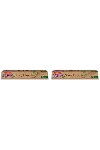 Yıldızan Terra Organik Picnic Polyethylene Stretch Film 15 Meters (2 Packs) T...