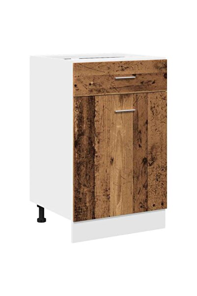 vidaxl Dulap inferior cu sertar “Lyon” lemn vechi 50x46x81,5cm