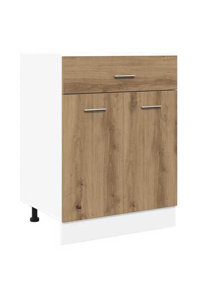 vidaxl Dulap inferior cu sertar “Lyon” stejar artizanal, 60x46x81,5 cm