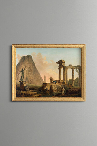 epiqart Classic Roman Relics - Vintage Patterned Frame - Slim Model