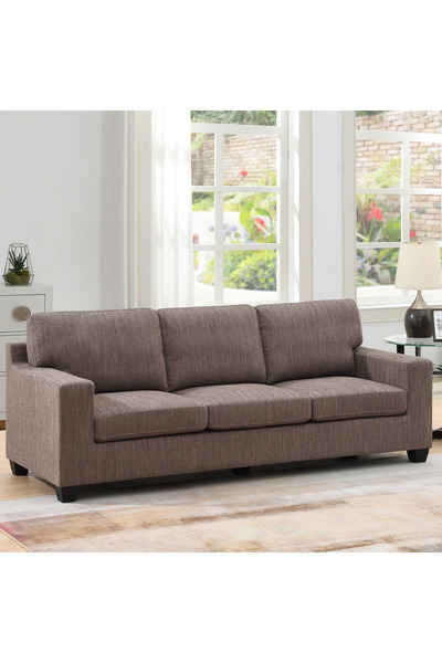 Home Box Movo Hotelya 3-Seater Fabric Sofa with Easy Clean Fabric