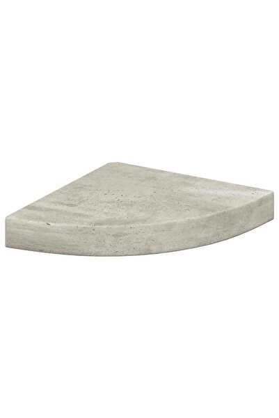 vidaxl Raft de colț de perete, gri beton, 25x25x3,8 cm, MDF
