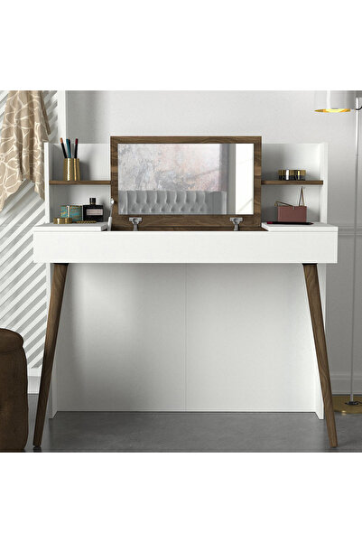 Home Box Modulix Retro Vanity Make Up Table with Mirror