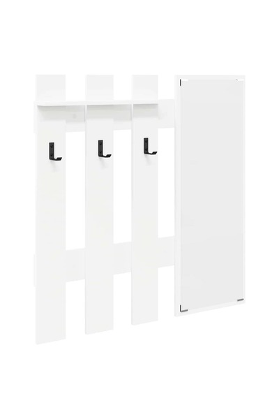 vidaxl Răcător de paltoane montat pe perete Alb 100 x 10 x 100 cm
