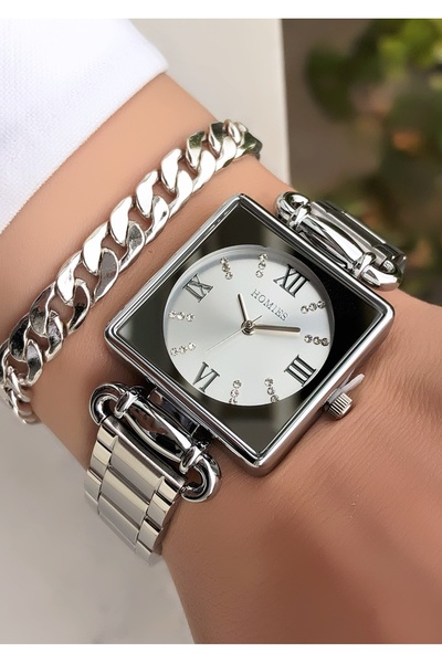 Homies Women's Wristwatch - Adjustable Steel Band - Comes with a Bracelet Gift