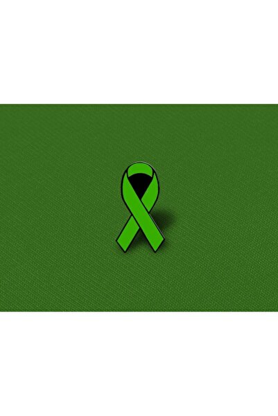 SKYPINZ Brooch - Green Ribbon - Method of Attachment - Pin